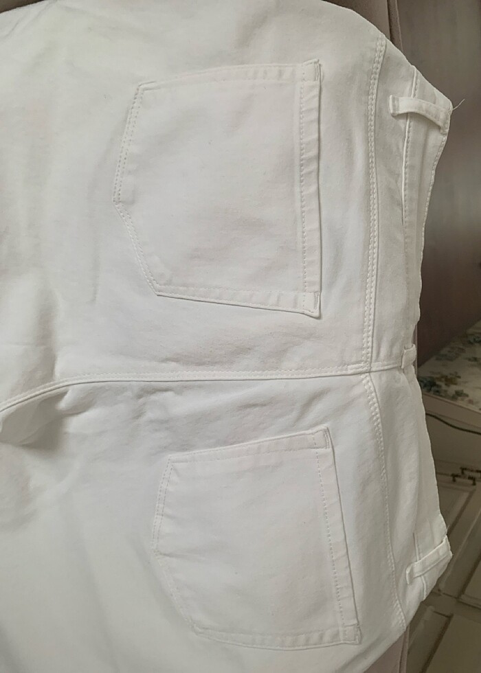 LCW beyaz kot pantolon - Görsel 4