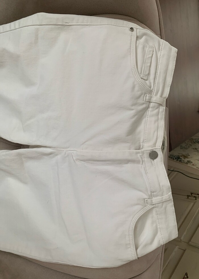 LCW beyaz kot pantolon - Görsel 3