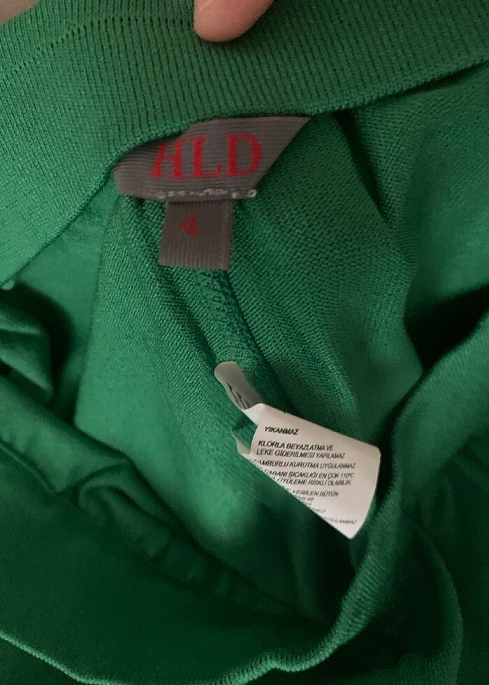 Hld marka benetton rengi soğuk merserize pantolon - Görsel 3