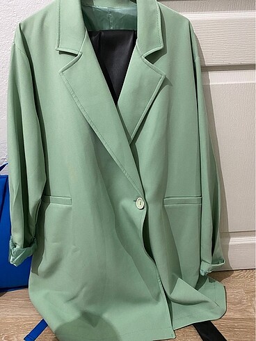 Mint yeşili blazer ceket