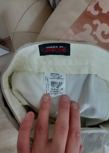 Bej Regular Fit Erkek Süet Pantolon - Görsel 3