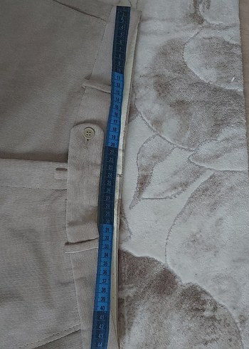 Bej Regular Fit Erkek Süet Pantolon - Görsel 7