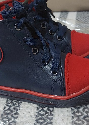 Renkli Bağcıklı ve Cırtcırtlı Erkek Çocuk Spor Ayakkabı - Görsel 5