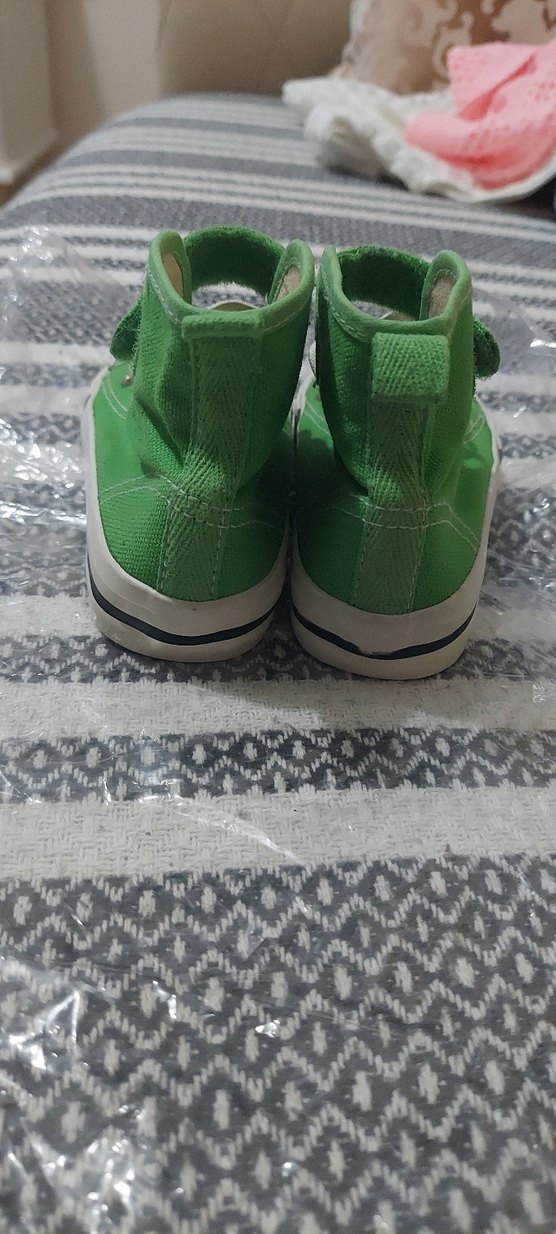 Erkek Çocuk Yeşil Sneaker - Cırtlı - Görsel 3