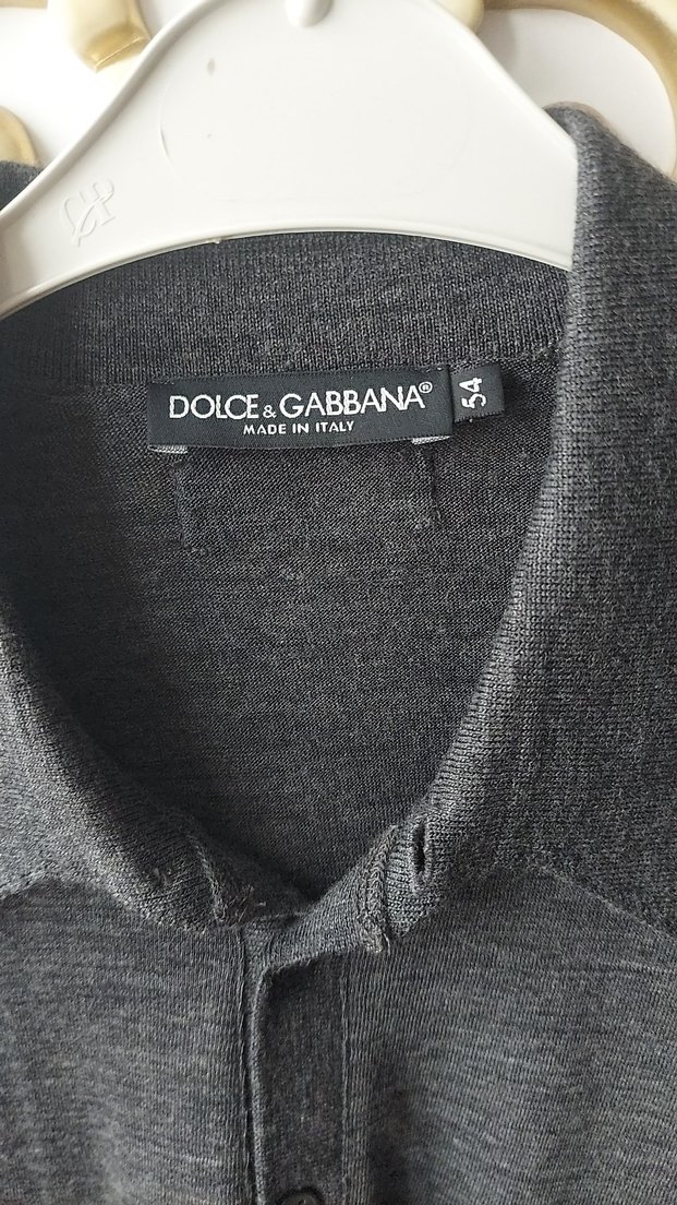 Gri Erkek Keten Uzun Kollu Polo Kazak - Görsel 2