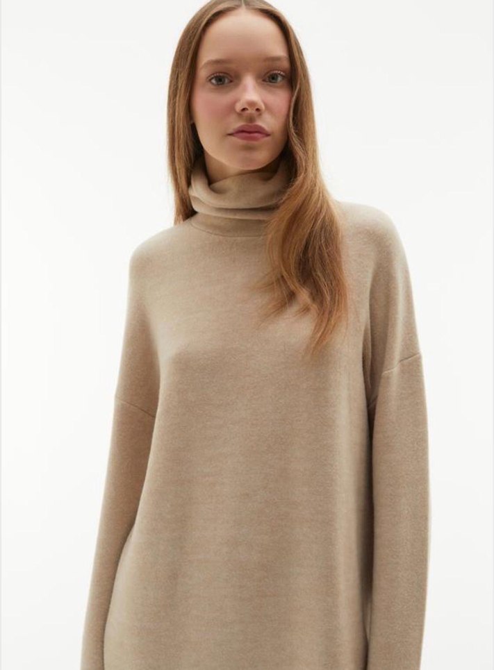 #MUDO COLLECTION M L BEDENE VİSKOS TAŞ RENGİ - Görsel 3