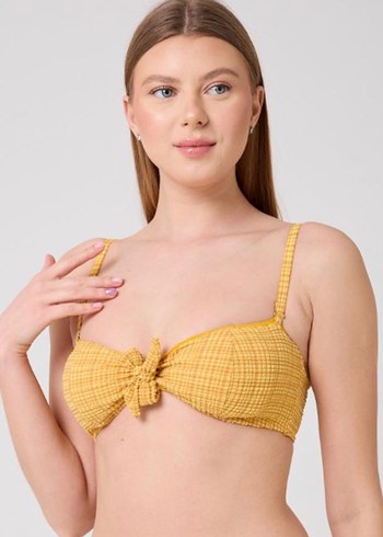 Penti #PENTİ YENİ M L BEDENE Sarı Bağlamalı Bohem Bikini Üstü