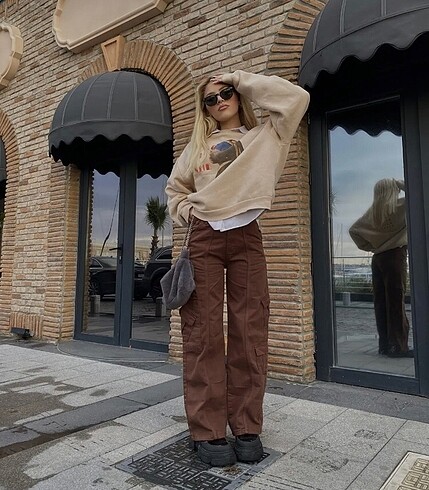 BDG URBAN Y2K CARGO XS S BEDENE düşük bel