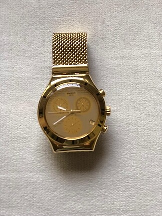  Beden altın Renk Swatch Goldy Saat