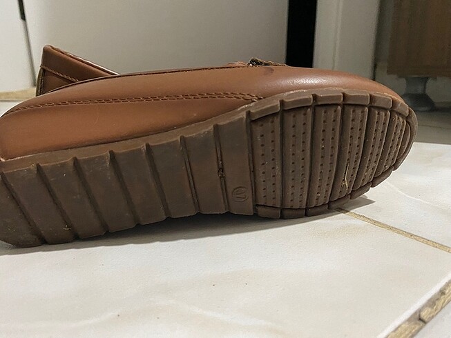 37 Beden kahverengi Renk Loafer ayakkabı, babet