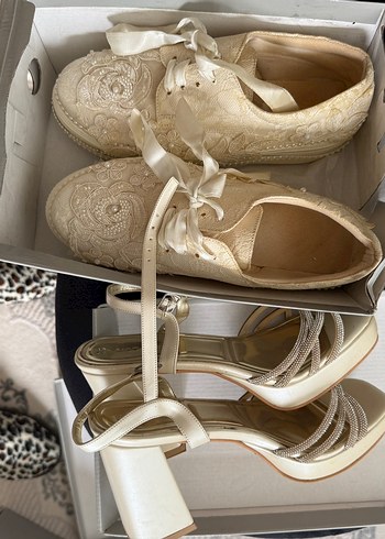 Dantel İşlemeli Bohem Platform Kadın Spor Ayakkabı - Görsel 5