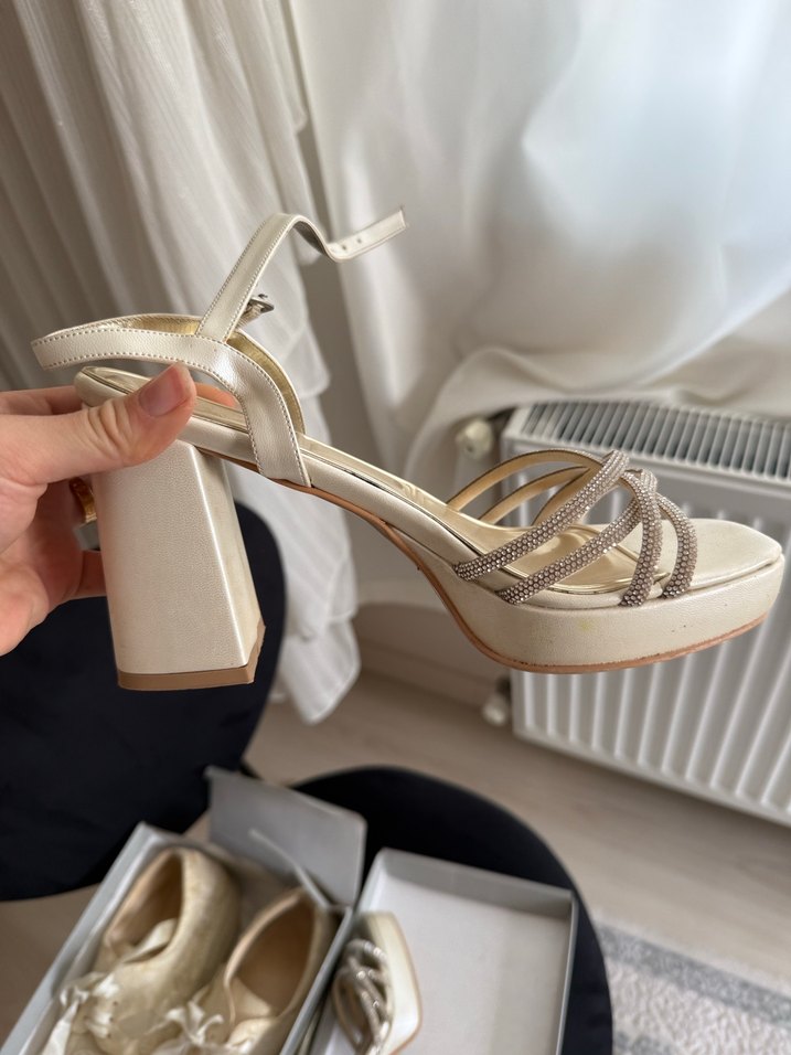 Dantel İşlemeli Bohem Platform Kadın Spor Ayakkabı - Görsel 3