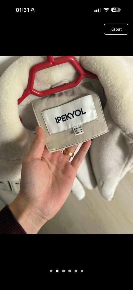 IPEKYOL Kürklü Kısa mont - Görsel 2