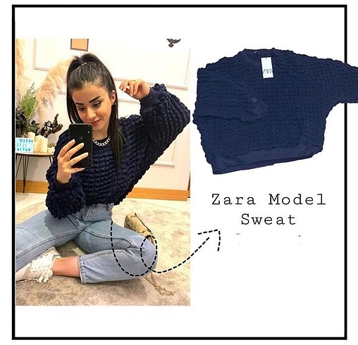 Zara marka sweatshirt