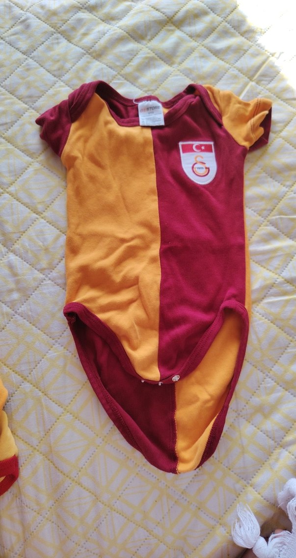 Kısa Kollu Bebek Body,galatasaray - Görsel 2