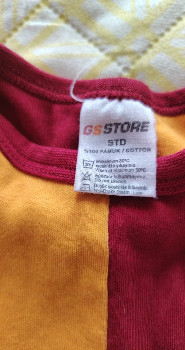 Kısa Kollu Bebek Body,galatasaray - Görsel 3