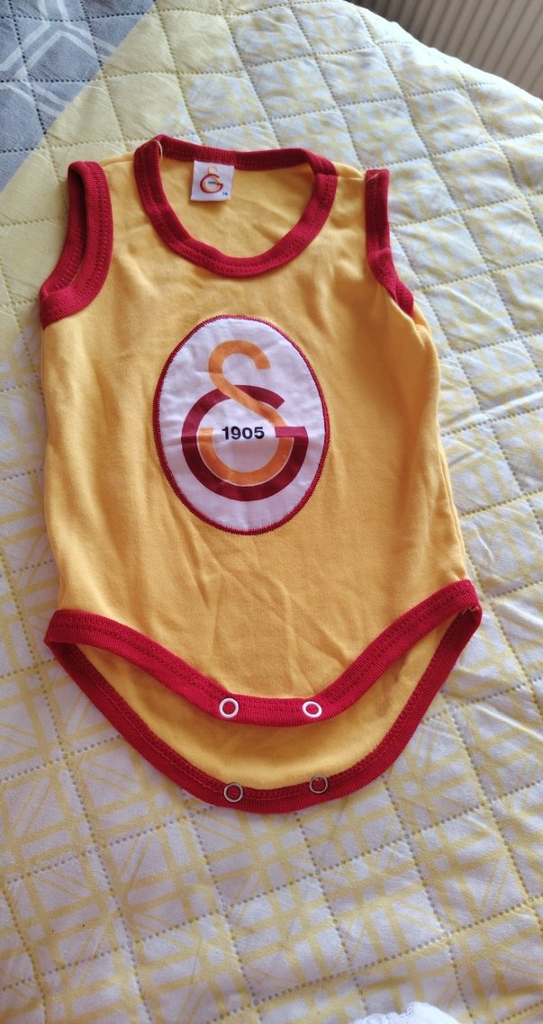 Sarı Erkek Bebek Kolsuz Body - Görsel 3