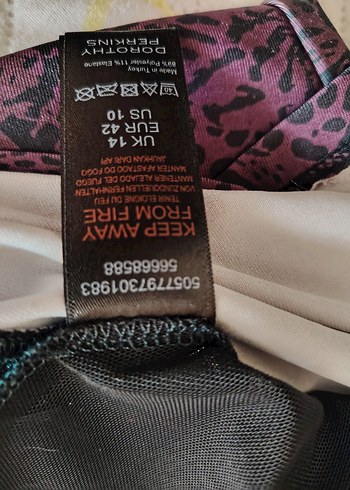 Kadın Mor Desenli Uzun Atlet - tayt tskım - Görsel 4