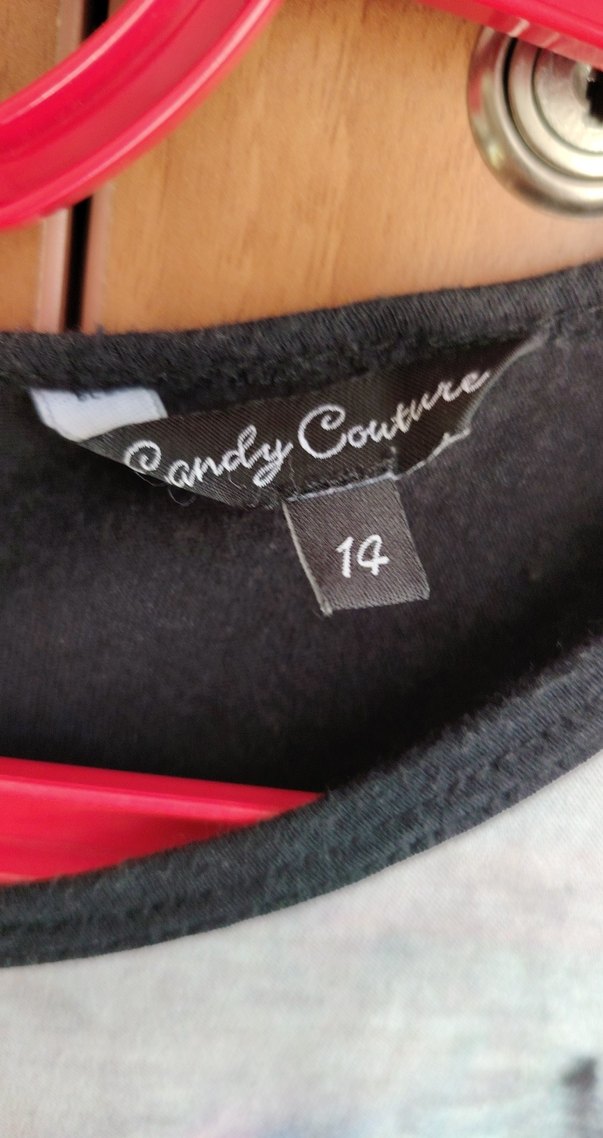 Kız Çocuk Rock Punk Baskılı Tişört - Görsel 2