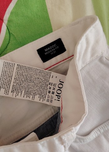 Erkek Beyaz Mini Pamuklu Şort - Görsel 3