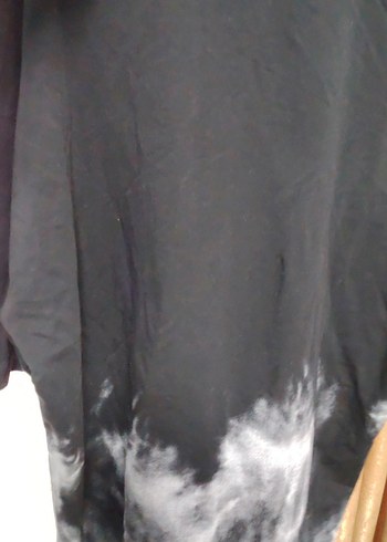 Erkek Siyah Baskılı Pamuklu Tişört - Görsel 2