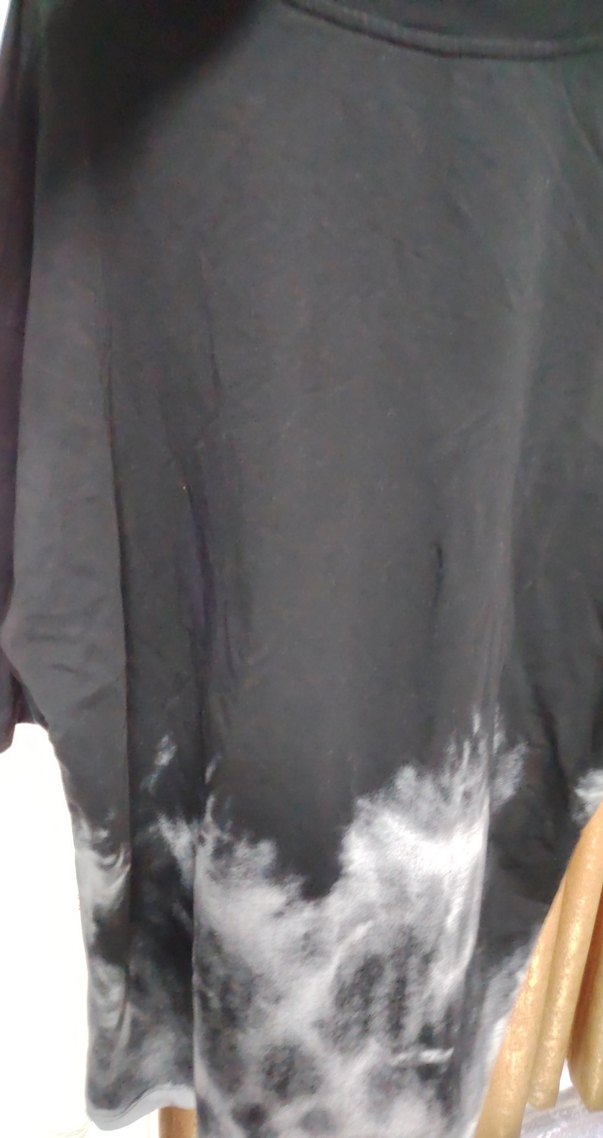 Erkek Siyah Baskılı Pamuklu Tişört - Görsel 2