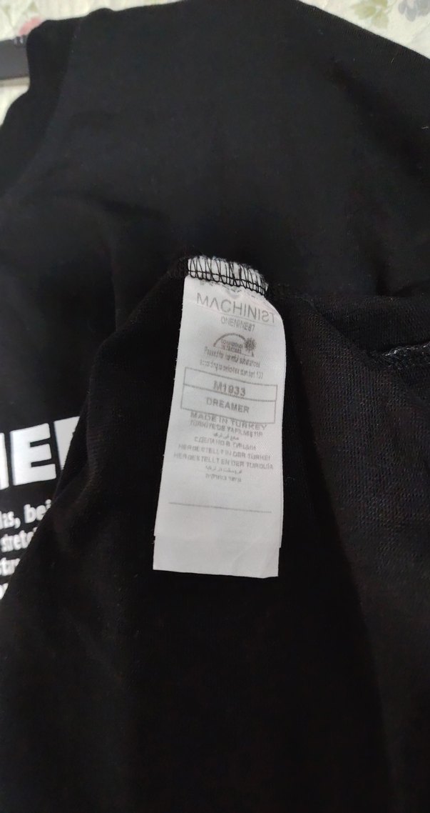 Erkek Siyah Baskılı Pamuklu Tişört - Görsel 5