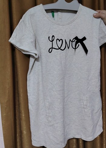 Kız Çocuk Gri Pamuklu Baskılı Tişört - Görsel 2