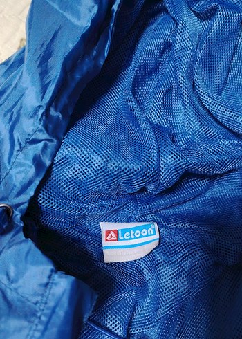 Mavi Erkek Fermuarlı Yağmurluk - Görsel 3