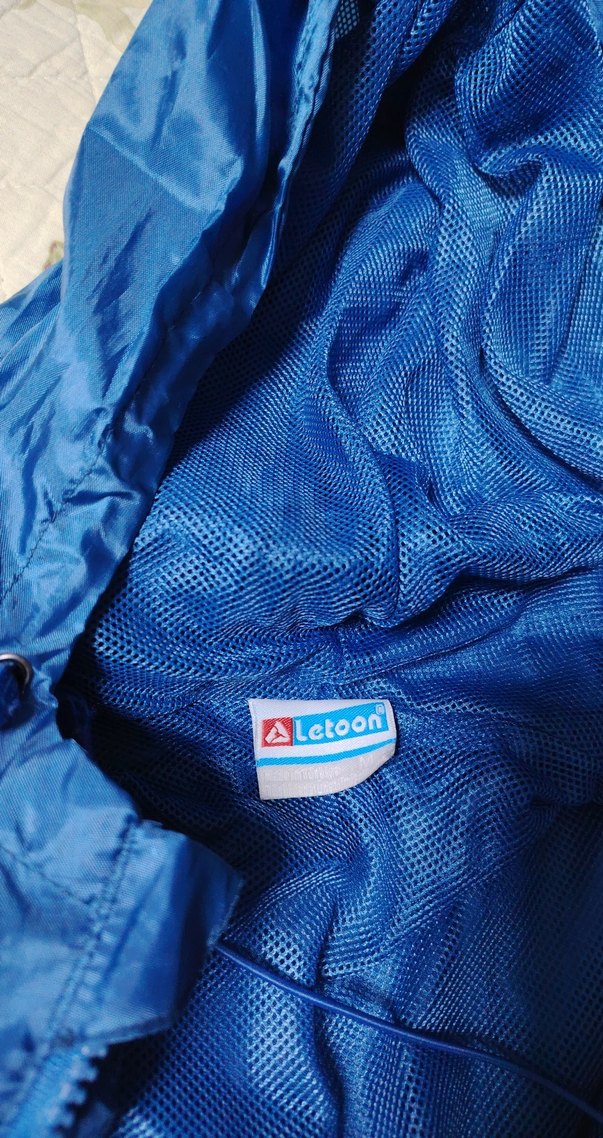 Mavi Erkek Fermuarlı Yağmurluk - Görsel 3