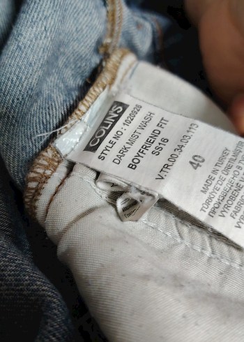 Kadın Mavi Mini Yırtık Kot Şort - Görsel 5