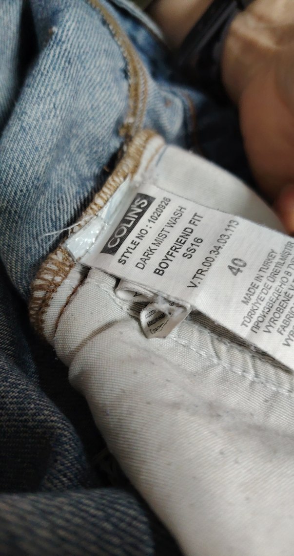 Kadın Mavi Mini Yırtık Kot Şort - Görsel 5