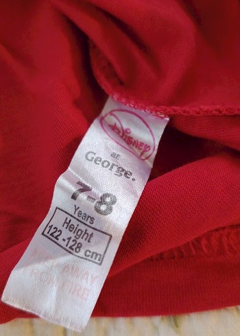 Kız Çocuk Kırmızı Minnie Mouse Tişört - Görsel 3