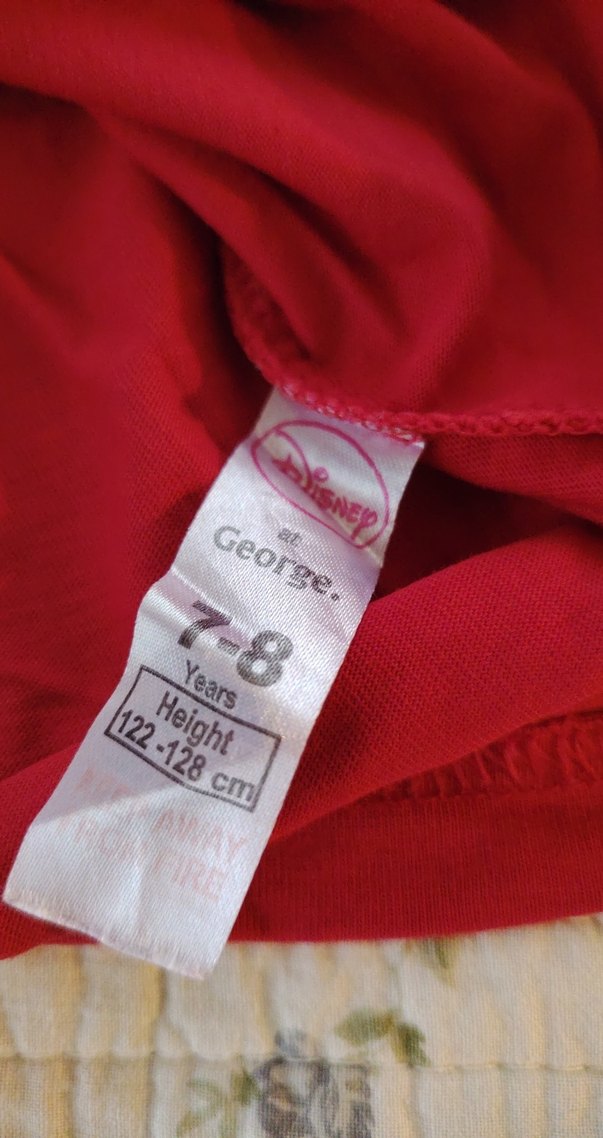 Kız Çocuk Kırmızı Minnie Mouse Tişört - Görsel 3