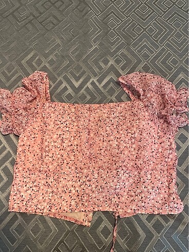 40 Beden pembe Renk Crop gömlek