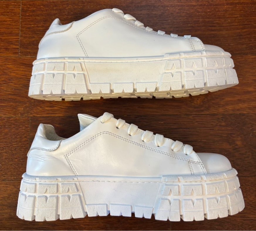 Mandy Beyaz Deri Kadın Spor Ayakkabı - Görsel 4