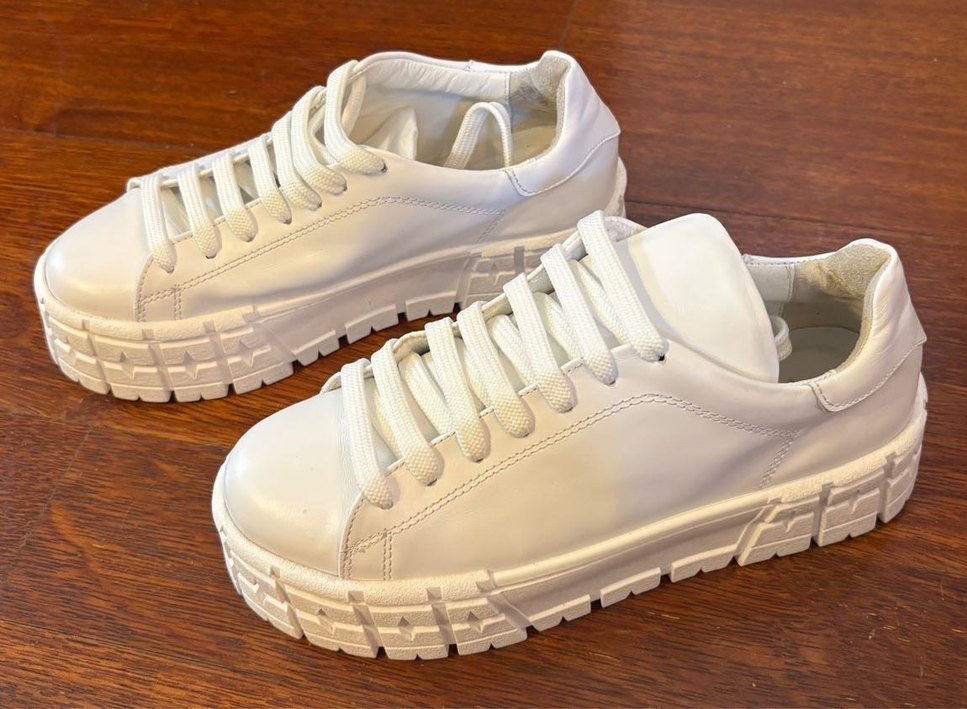 Mandy Beyaz Deri Kadın Spor Ayakkabı - Görsel 3