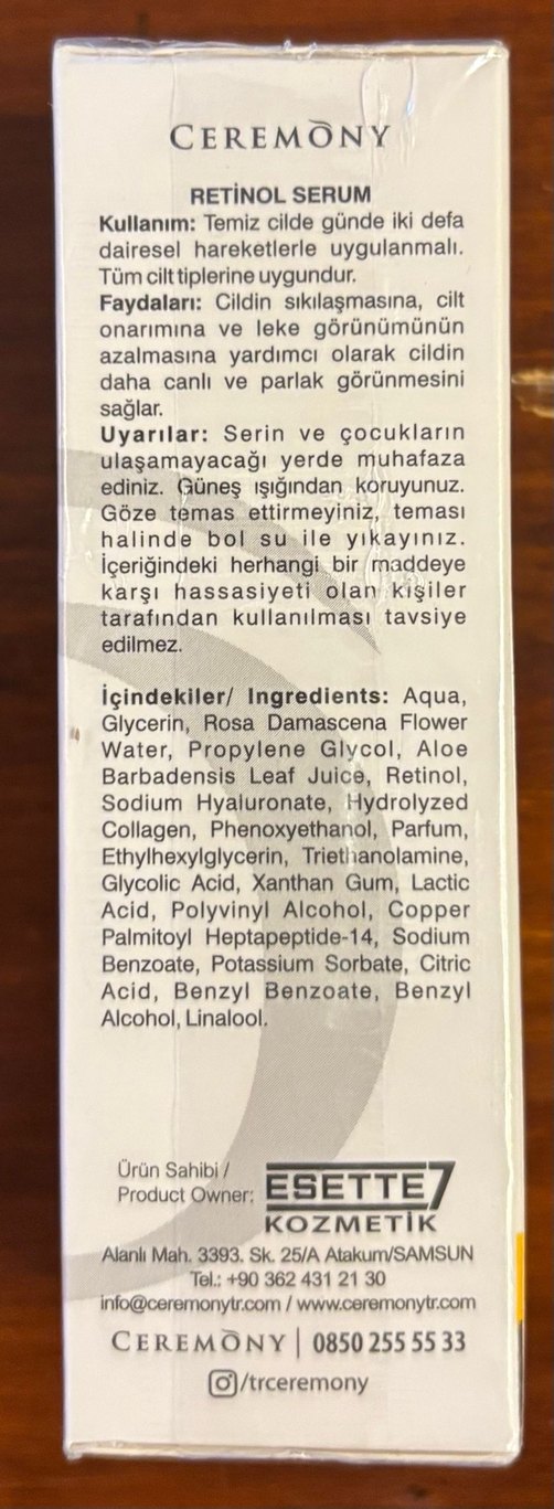 Ceremony Onarıcı Retinol Serum - Görsel 3