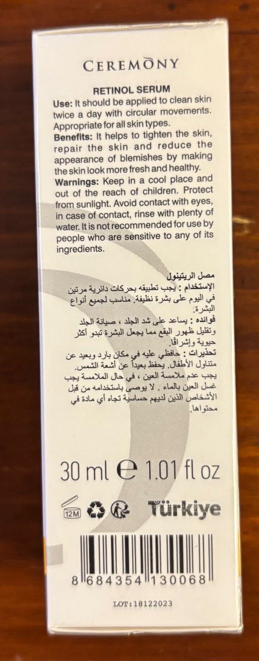 Ceremony Onarıcı Retinol Serum - Görsel 2