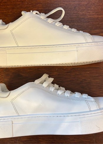 Zeta Beyaz Kadın Deri Spor Ayakkabı - Görsel 3