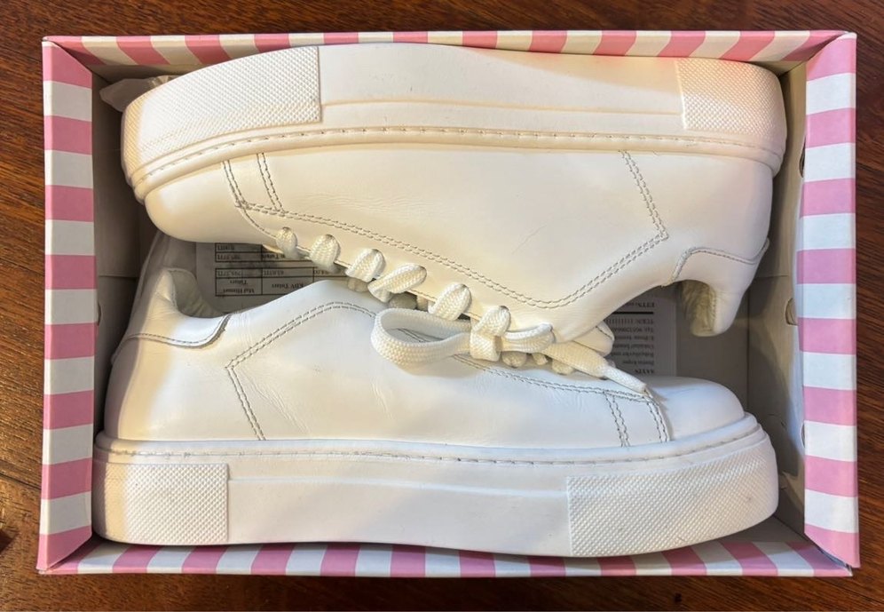 Zeta Beyaz Kadın Deri Spor Ayakkabı - Görsel 5