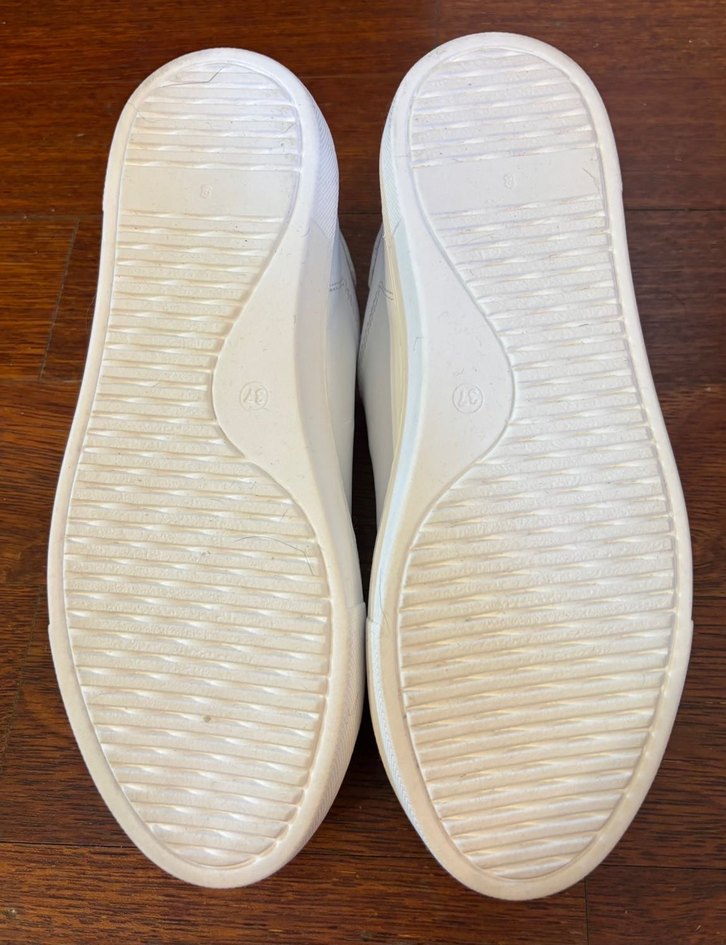 Zeta Beyaz Kadın Deri Spor Ayakkabı - Görsel 4