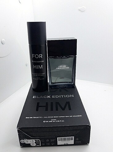 Zara ZARA FOR HIM BLACK EDITION SET