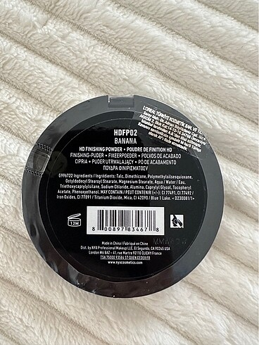  Beden Renk Nyx banana pudra