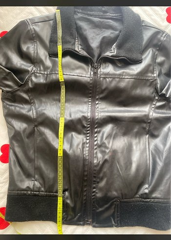 Siyah Deri Biker Ceket - Görsel 2