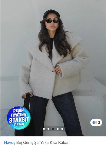 Havoş kaşe ceket - Görsel 3