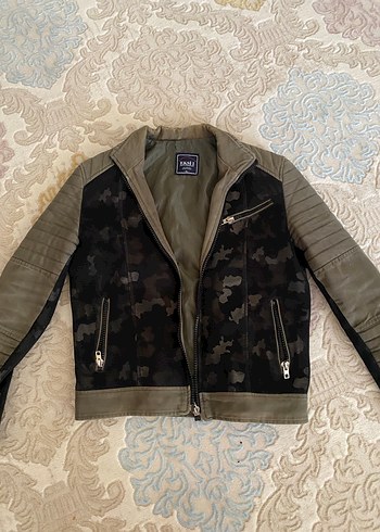 Erkek Kamuflaj  Biker Ceket - Görsel 4