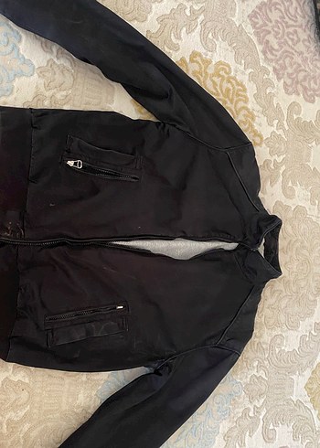 Siyah Fermuarlı Erkek Ceket - Görsel 2