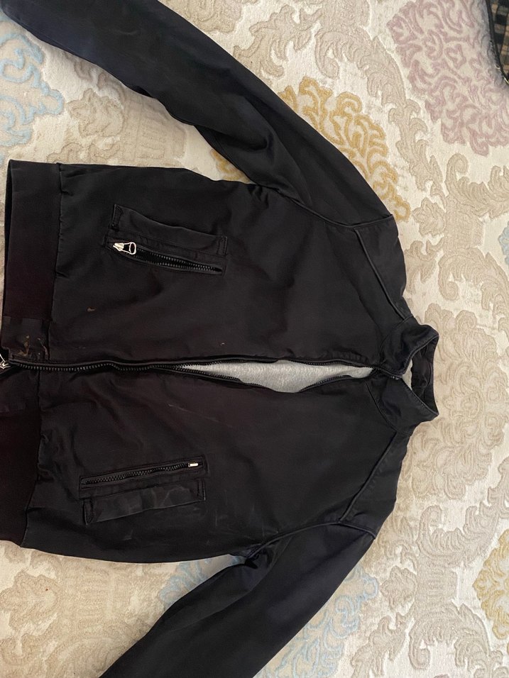 Siyah Fermuarlı Erkek Ceket - Görsel 2