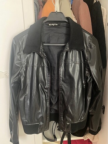 Deri bomber ceket